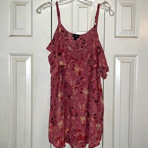 Torrid 1x Cold-shoulder Pink Blouse